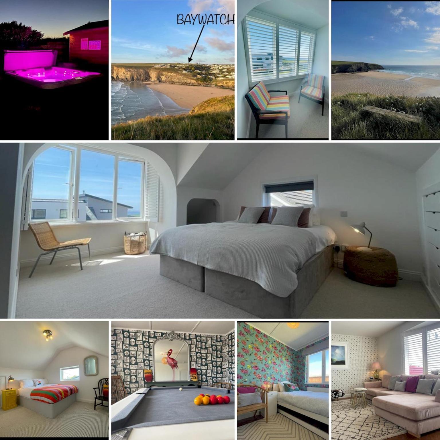 Baywatch Mawgan Porth Spacious Home Sleeps 9, Games Room, Parking & Garden Екстер'єр фото